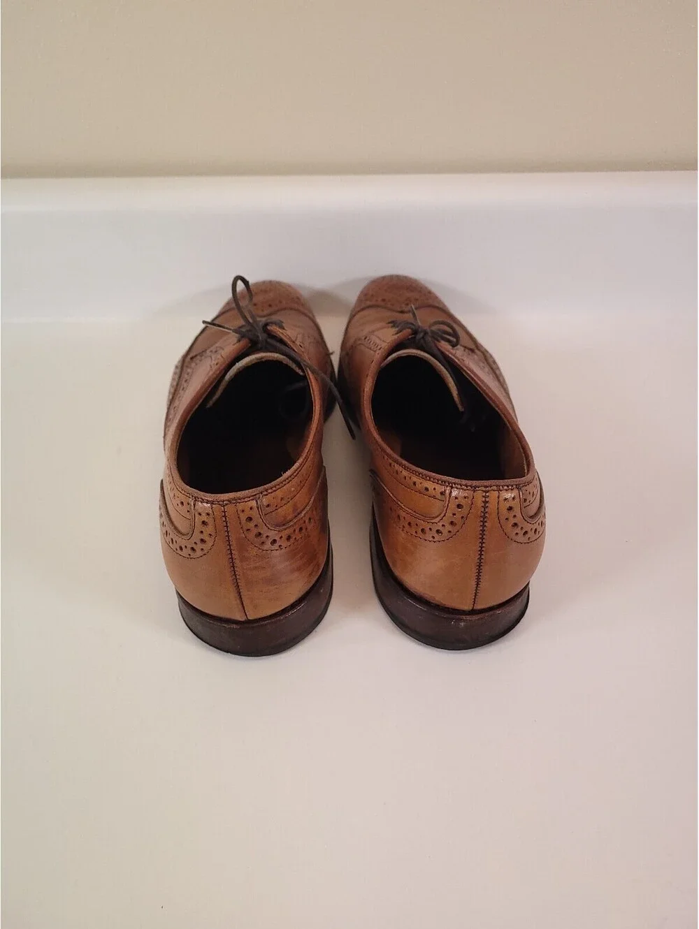 Allen edmonds madison park brown brogue derby shoes 10.5 d